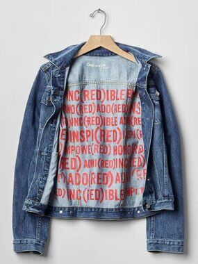 Vintage Gap x Red Denim Jacket from PRODUCT(RED) or INSPI(RED) collection 2006